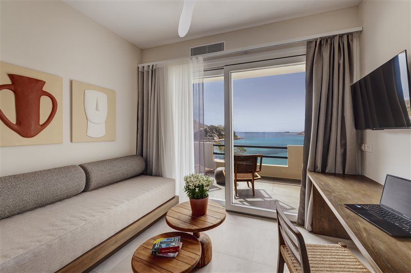 Two-Bedroom Family Suite with Sea & Garden View at Armia Experience Hotel, Vári, Sýros